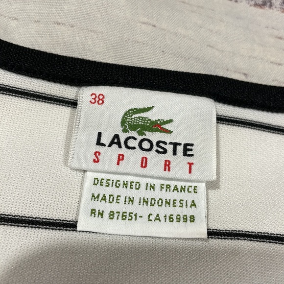 Lacoste Sport Vintage Y2K Striped Tennis Active Mini Dress - Picture 2 of 11